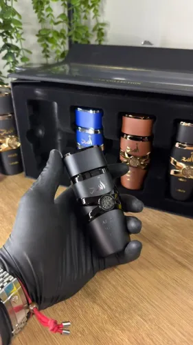Kit Lattafa Asad Collection 4 Frascos 25ml ( Asad + Asad Bourbon + Asad Zanzibar Limited E
