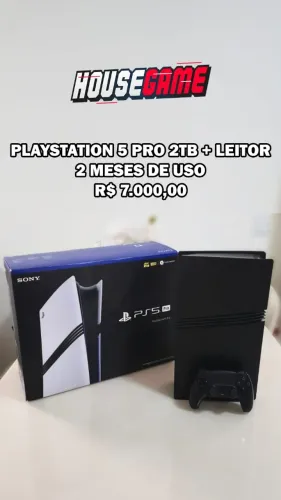 PLAYSTATION 5 PRO 2TB + LEITOR DE DISCOS