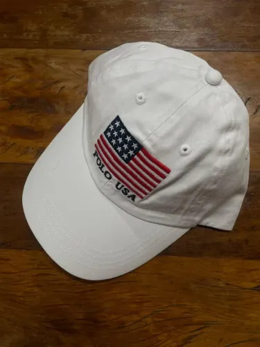 Bone Polo Ralph Lauren U.S.A Branco 