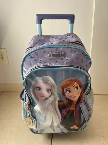 Mochila de Rodinha Frozen Bagaggio Original - Muito Conservada