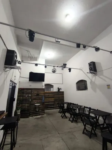 Conjunto de iluminação e som