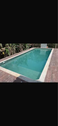 PISCINA FIBRA GOLDEN 8 COM PRAIA COMPLETA