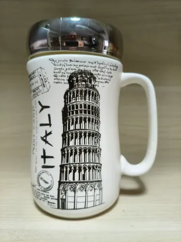 Caneca importada Italiana Térmica em Porcelana Perfeita linda 