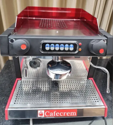 Máquina de Café Expresso Profissional -Cafecrem - 1 Grupo - Com Moedor - Ótimo estado