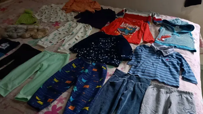 Lotinho de inverno de bebê menino M,G 17 peças