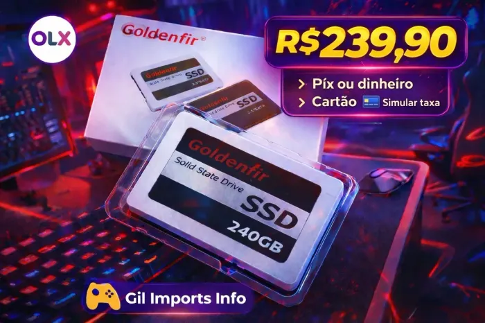 SSD 240GB SATA GOLDENFIR ORIGINAL NOVO LACRADO