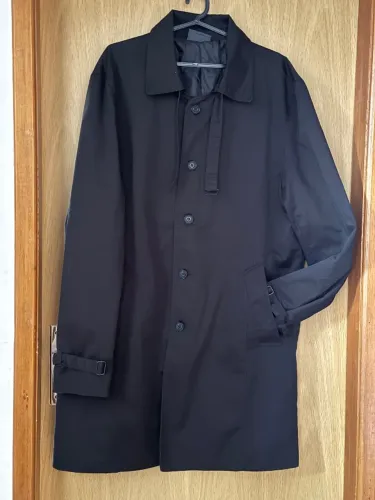 Sobretudo Masculino Preto Forrado TAM G Style by Veti