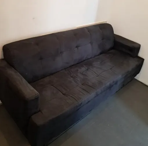 Sofa 3 lugares preto 2metros