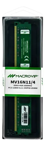 Memória Macrovip Ddr3 4gb ( 1 X 4gb ) 1600mhz Para Desktop