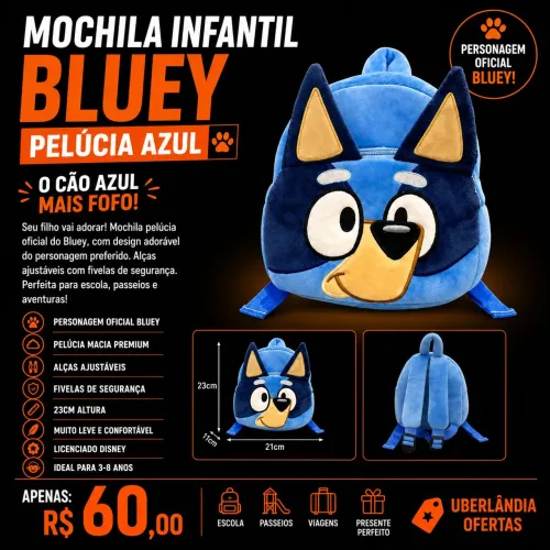 Mochila Infantil Bluey