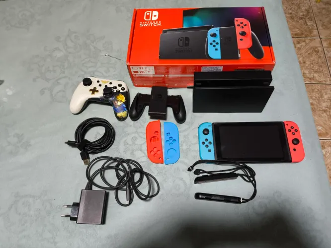 Nintendo switch v2 + controle usb Zelda Breath of the Wild
