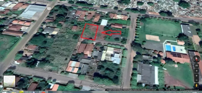 Vendo dois terrenos, lado a lado, no Bairro Alto, Aquidauana-MS. Total da área: 882,50m2