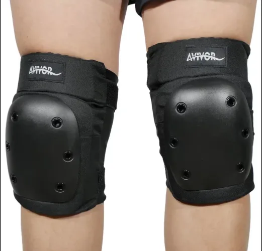 Conjunto de Joelheiras, Cotoveleiras e Protetores de Pulso AVIVOR, Bike, Skate,M