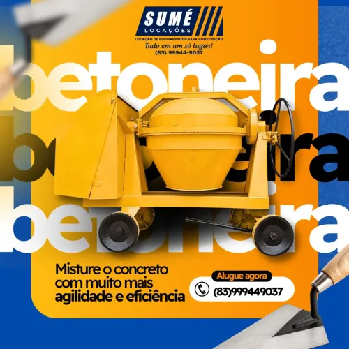 Aluguel de Betoneira 400 L