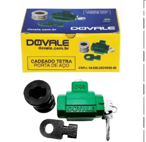Trava Dovale Porta de Aço Verde