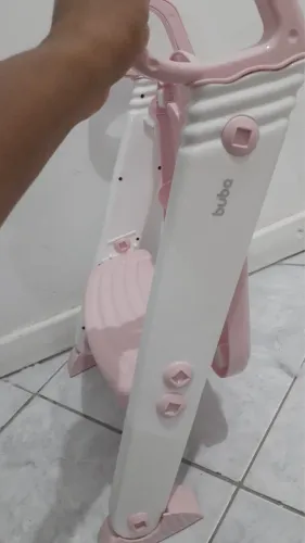 Assento Redutor Infantil Vaso Sanitário Privada Com Escadinha Trono Troninho Rosa