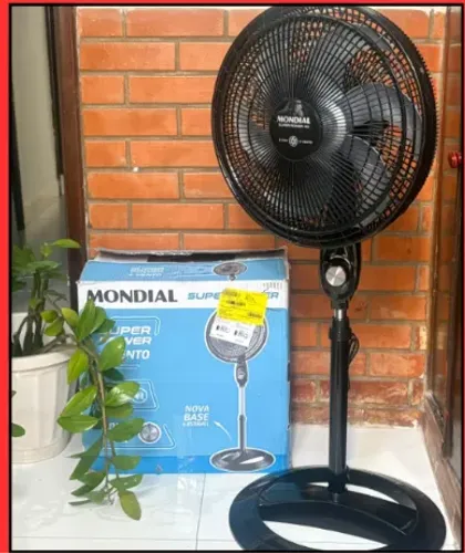 Ventilador Coluna 40cm SUPER POWER - 06 Pás e 03 Velocidades