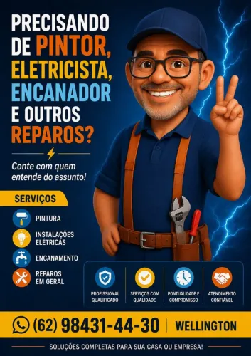Pintura, hidráulica e eletricista