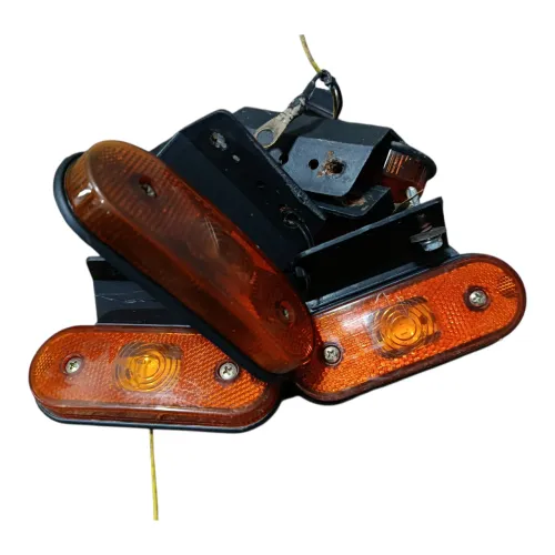 KIT 6 LANTERNA LATERAL LED CARRETA FACCHINI SUPORTE AMARELA