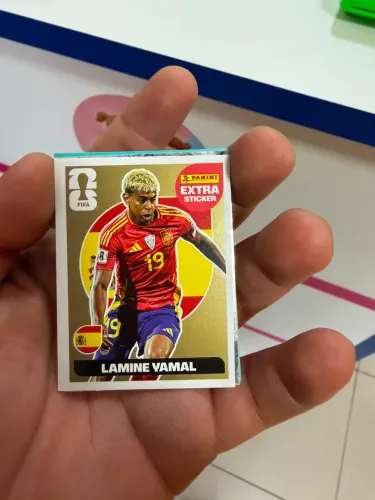 Figurinha lendária da copa 2026 Lamine Yamal OURO valor negociável