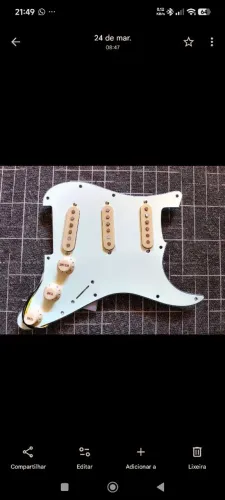 Escudo Completo Strato - Captadores Alnico 5 - Timbre Vintage