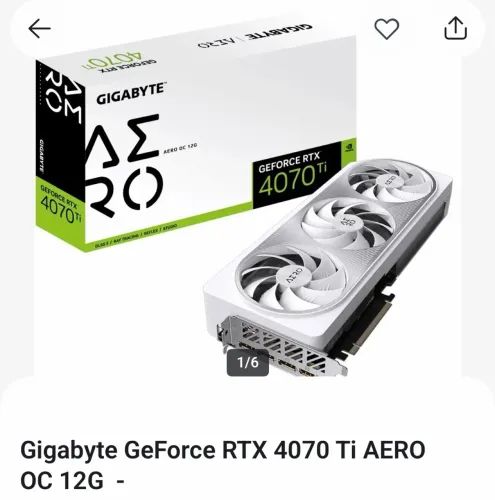 Gigabyte GeForce RTX 4070 Ti AERO OC 12G