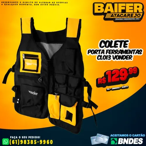 Colete Porta Ferramentas CL013 Vonder