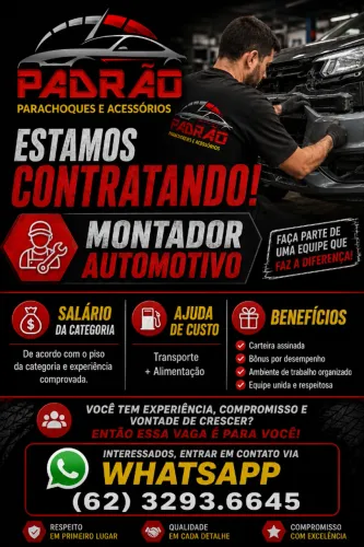 Contrata-se Montador Automotivo