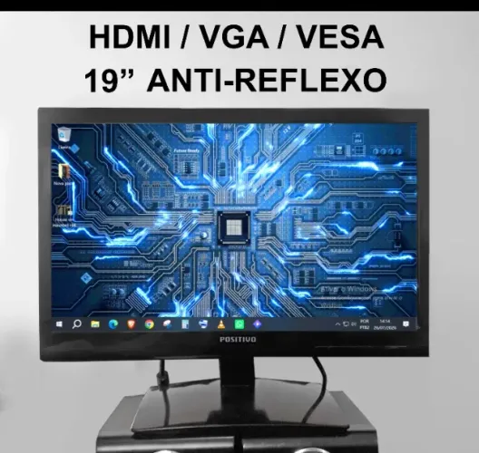 Monitor anti reflexo 19" HDMI VGA VESA, sete lagoas faço envio