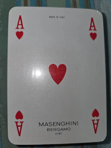 BARALHO MASENGHINI ,BERGAMO , ITÁLIA , PLASTIFICADO , VINTAGE , NOVO !