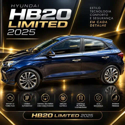 Hyundai HB20 Limited Plus1.0 Flex 12V Mec. 2025