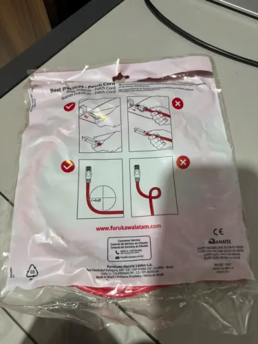 Patch Cord - Gigalan Cat 6 - Vermelho - 1,5 metros