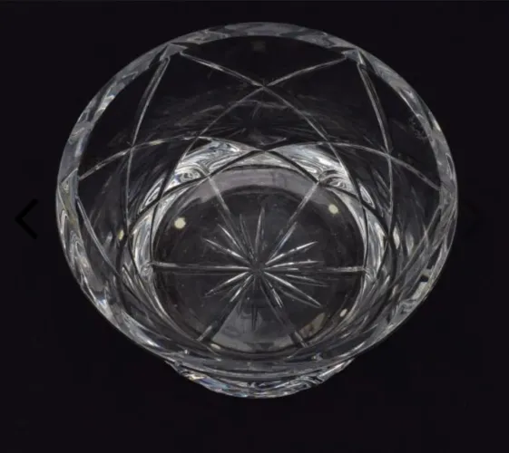 H.STERN - Centro de mesa em cristal. med:14x22 cm de diâmetro