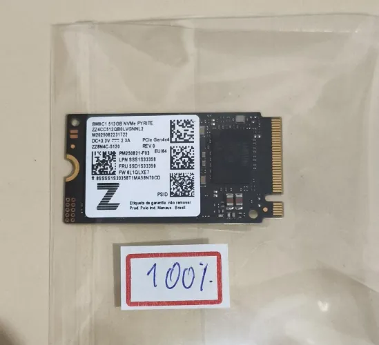 SSD Samsung 512GB 100% de Saúde