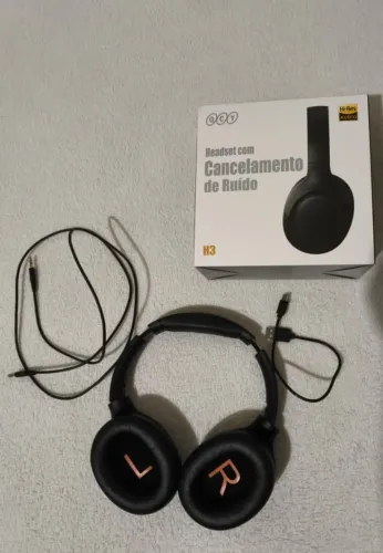 Headset Qcy H3 Anc Bluetooth 5.3 Preto SEM FONTE