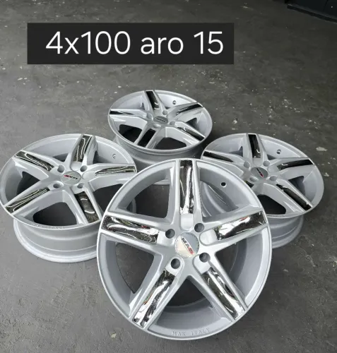 4 Rodas aro 15 Esportiva GM RENAULT VOLKS HONDA TOYOTA HYUNDAI 4X100