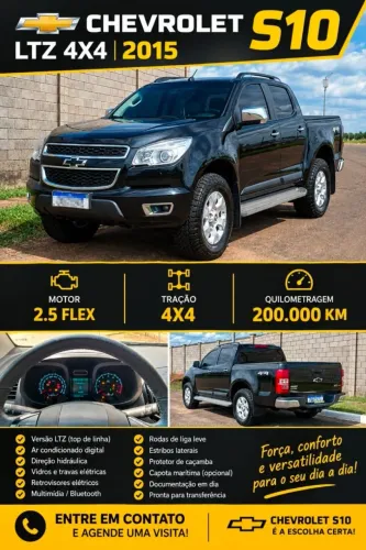 Chevrolet S10 Pick-up LTZ 2.5 Flex 4X4 CD 2015