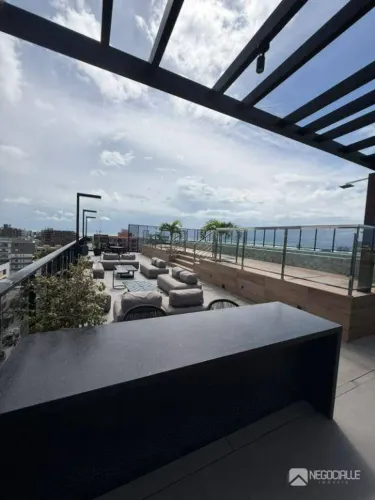 Flat com 1 dormitório à venda, 25 m² por R$ 369.500,00 - Ponta de Campina - Cabedelo/PB