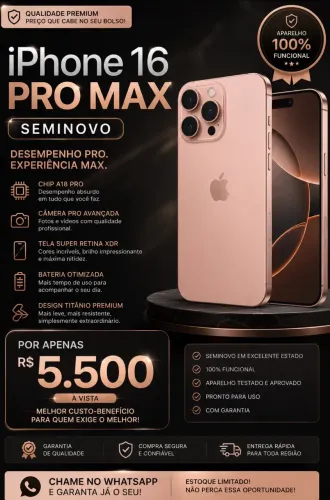 Vendo iPhone 16 pro max