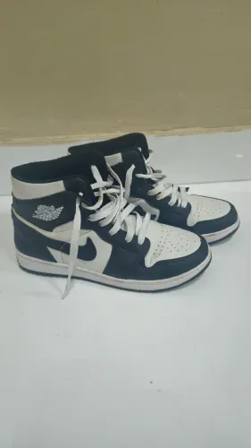 Tênis nike air jordan 1 mid preto e branco - tam 38