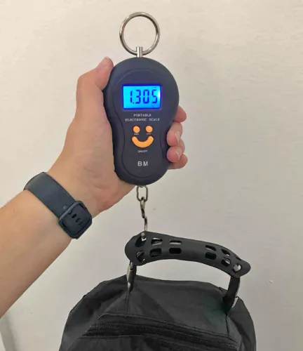 Portátil Visor Digital Pesa Até 50kg Balança Suspensa Gancho (entrego)