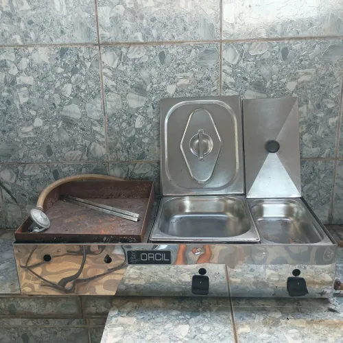 Chapa e cachorro quente de inox 77cm e 33 larg marcar ORCIL.