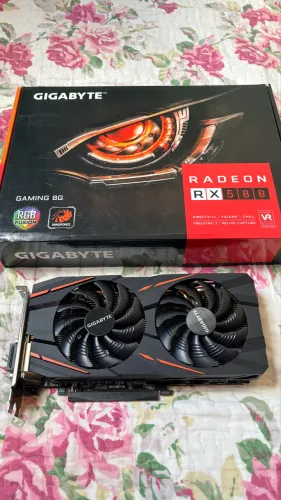 Placa de Vídeo Gigabyte RX 580 Gaming 8GB Original | Testada | Caixa