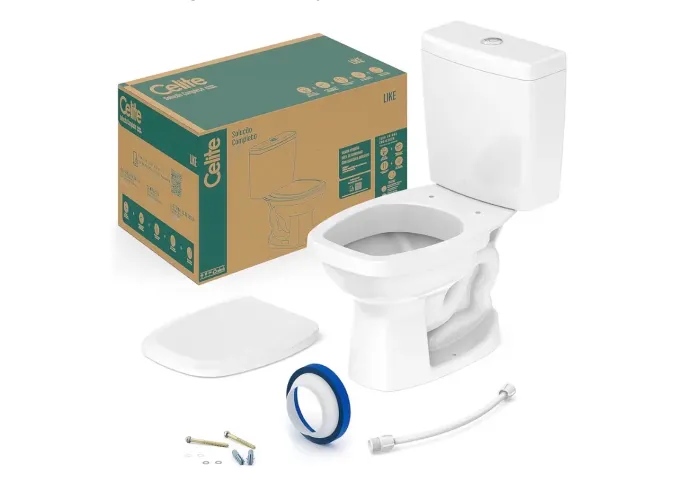 KIT BACIA COM CAIXA CELITE LIKE NOVO E LACRADO