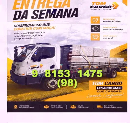 Frete/Transporte de Cargas, ligue agora: 98?9?8153?0684 - TomCargo!
