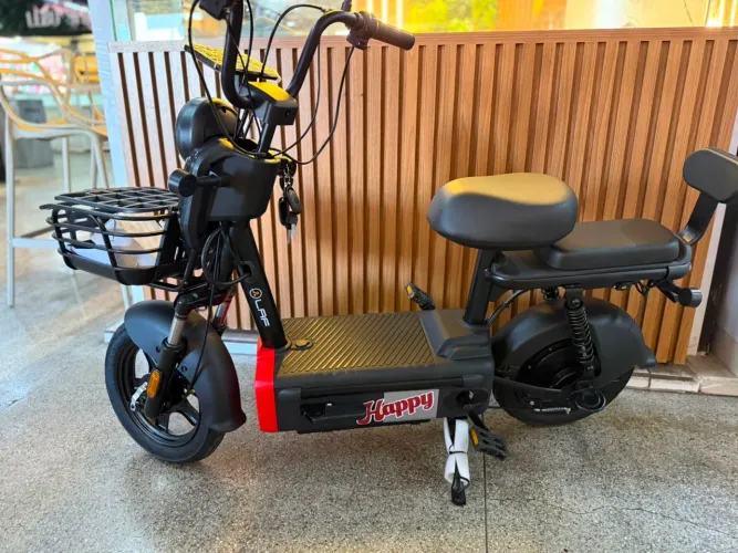 Bike/Moto Elétrica Happy - Praticidade, economia e conforto!