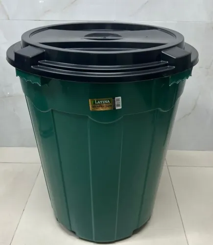 Balde Plástico 108 litros com Tampa 