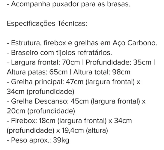 Churrasqueira parrilla