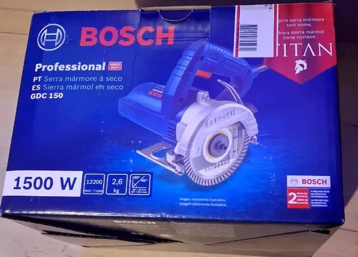 SERRA MÁRMORE BOSCH GDC 150 TITAN - 1500W ?