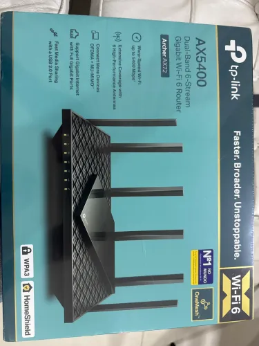 Roteador TPLink AX5400 linha top com WI-FI 6 + Mesh lacrado